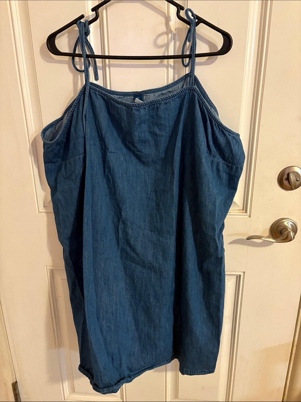Old Navy Blue Denim Tie-Strap Sundress